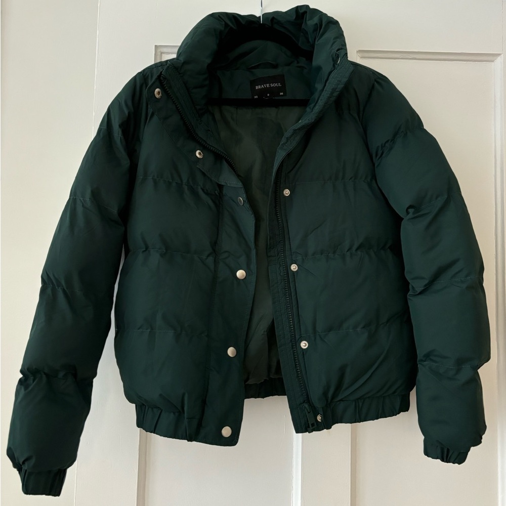 ASOS green puffer jacket